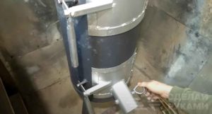 Походная мини печь, которая работает на опилках