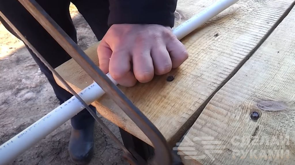Как сделать рукоятку для ножа из пластиковой трубы